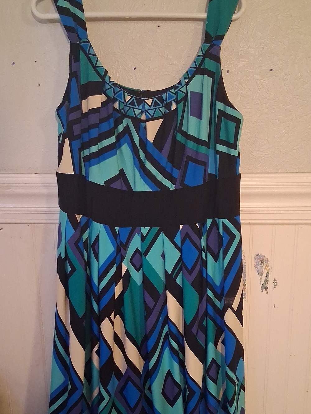 Dressbarn Sleeveless Geometric Maxi Dress Never Worn